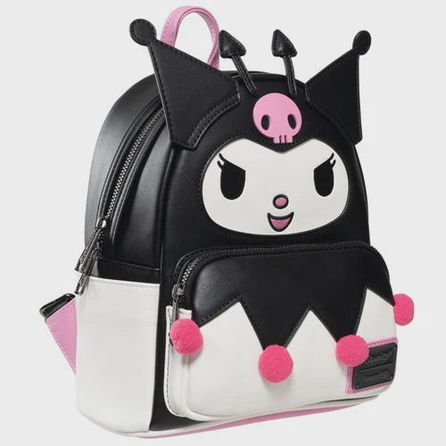 Sanrio Kuromi Devilish Winged Mini Backpack   Entertainment Earth Exclusive
