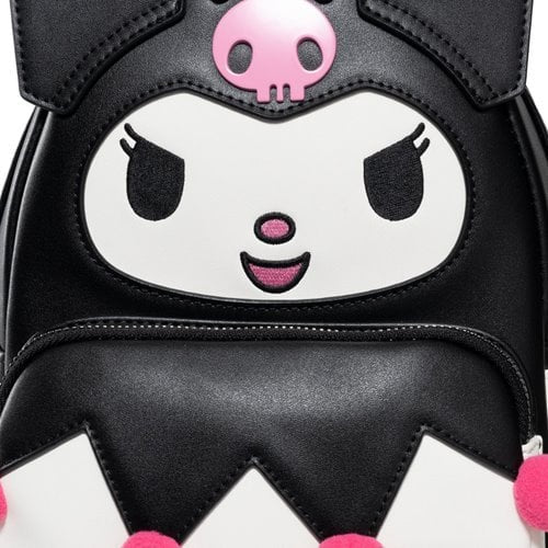 Sanrio Kuromi Devilish Winged Mini Backpack   Entertainment Earth Exclusive